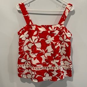 Red & White Tank Top
